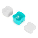 Denture Box Bathroom Travel Denture Cup False Tooth Cleaning Container (D) Newly