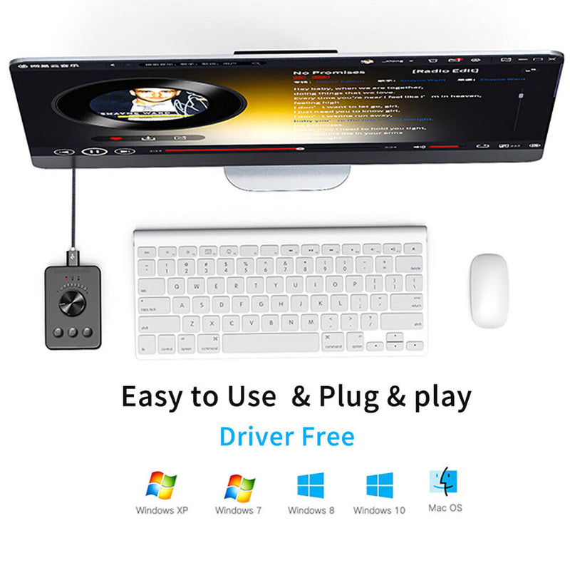 3 Modes Bluetooth-compatible 5.1 External Multimedia Computer Volume Controller