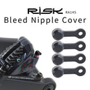 RISK 10pcs MTB Bike Hydraulic Oil Disc Exhaust Screw Bicycle Rubber Dust Cap