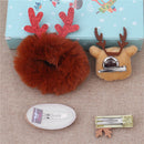 4pcs Cute Christmas Hair Clip Set Brooch Shiny Santa Claus Hair Band Headdress