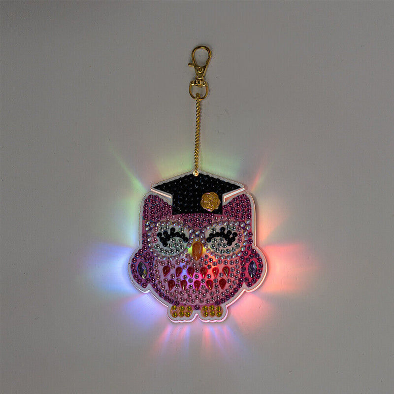 Cartoon Diamond Painting Keychain DIY Luminous Key Ring Pendant (DSK044)