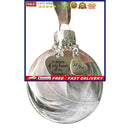 Christmas Ornament Feather Ball Tree Durable Round Clear Plastic Ball Pendants