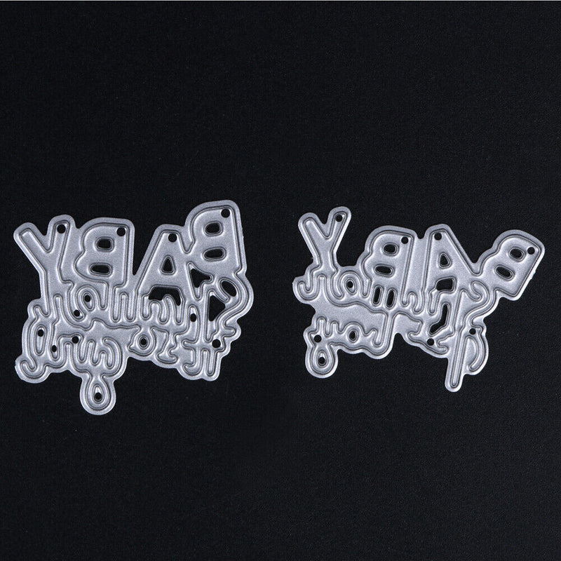 1 Set Metal Feet Circle Letters Embossing Cutting Dies Stencil Newly