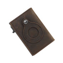 For Air Tag Anti-Lost Credit Card Wallet Tracker Leather Card Holder Accessor