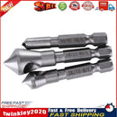 3PCS HSS Titanium Coated Countersink & Deburring Drill Bit Newly