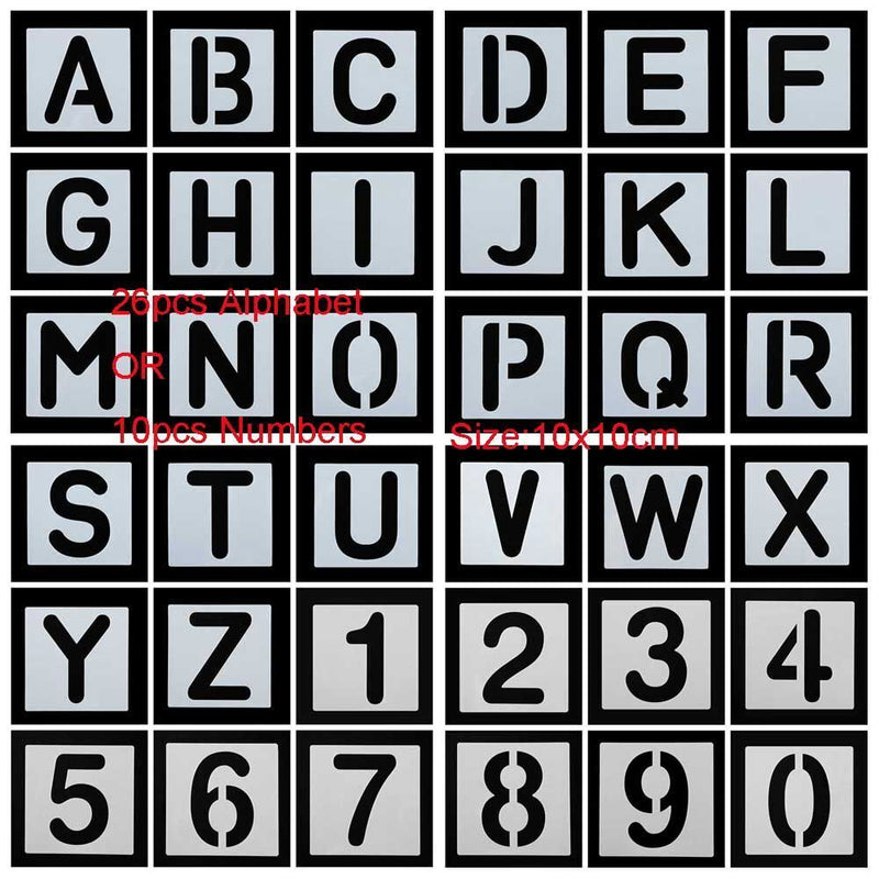 Decorative Alphabet Number  Scrapbooking Layering Stencils Embossing Template
