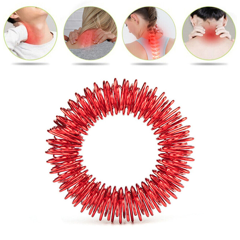 Stainless Steel Finger Massage Acupuncture Rings Hand Finger Health Care Tools