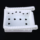 Drawer Refrigerator Storage Box Rack Holder Slide Fridge Organizer(White)