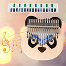 17 Key Kalimba Mbira DIY Parts Set Thumb Piano Shrapnel Tuning Hammer Kit