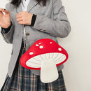 Funny Mushroom Shape Messenger Shoulder Bag Cute Cartoon Girl Cross Body Satchel