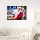Santa Oil Paint By Numbers Canvas Christmas Drawing DIY Coloring Picture for Kid