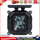 USB Solar Motorcycle TPMS Wireless Tire Pressure Monitoring Alarm System Newly
