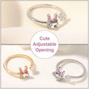 Fashion Opening Gift Jewelry Rabbit Animal Rings Ring Cute