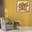 11CT Full Cross Stitch Sunflower Basket Counted DIY Embroidery Kit Cotton T