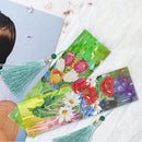 2x Flower Diamond Painting Bookmark DIY Special Shaped Drill Tassel (SQ30)