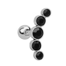 Gem Opal Women Cartilage Helix Tragus Body Jewelry Stud Earrings Ear Piercing