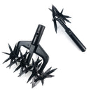 Portable Manual Soil Scarifier Turning Tool Lawn Garden Aerator Rotary Till