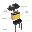 High Torque RC Crawler Car Robot 20kg Metal Gear Digital Servo with 25T Arm