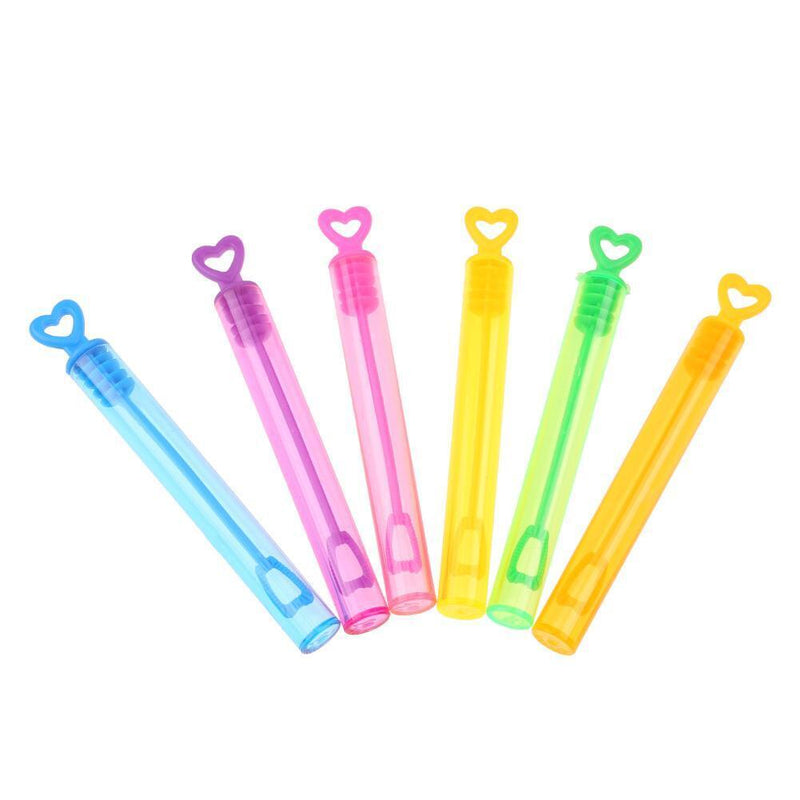 24pcs Funny Kids Outdoor Soap Bubble Bottles Toys Home Wedding Decor(Heart)