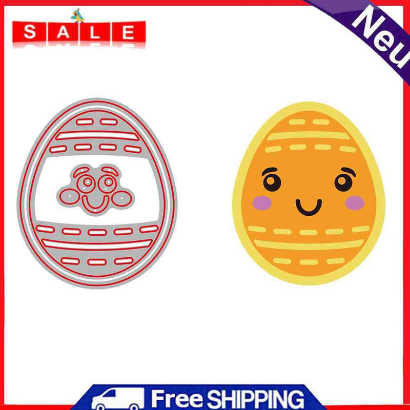 DIY Smile Egg Metal Stencils Scrapbooking Embossing Cutting Die Craft Decor-1996