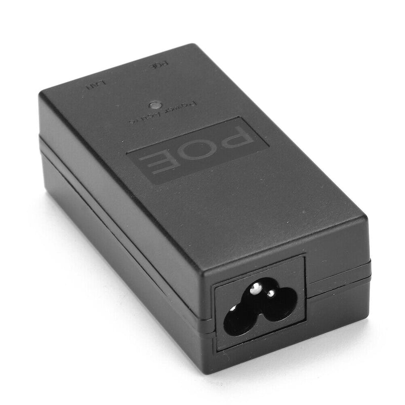 24V 0.5A 24W Desktop POE Power Injector Ethernet Adapter Surveillance CCTV