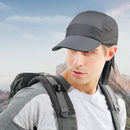 Solid Baseball Cap Women Summer Sunscreen Hat Casual Men Sunhat (Dark Grey)