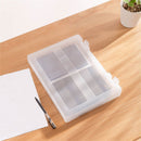 File Bag Information Box Organize Pocket Plastic Document Case File Storage Box