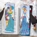2pcs DIY Diamond Painting Leather Bookmark Lady Special-shaped Drill Book Mar