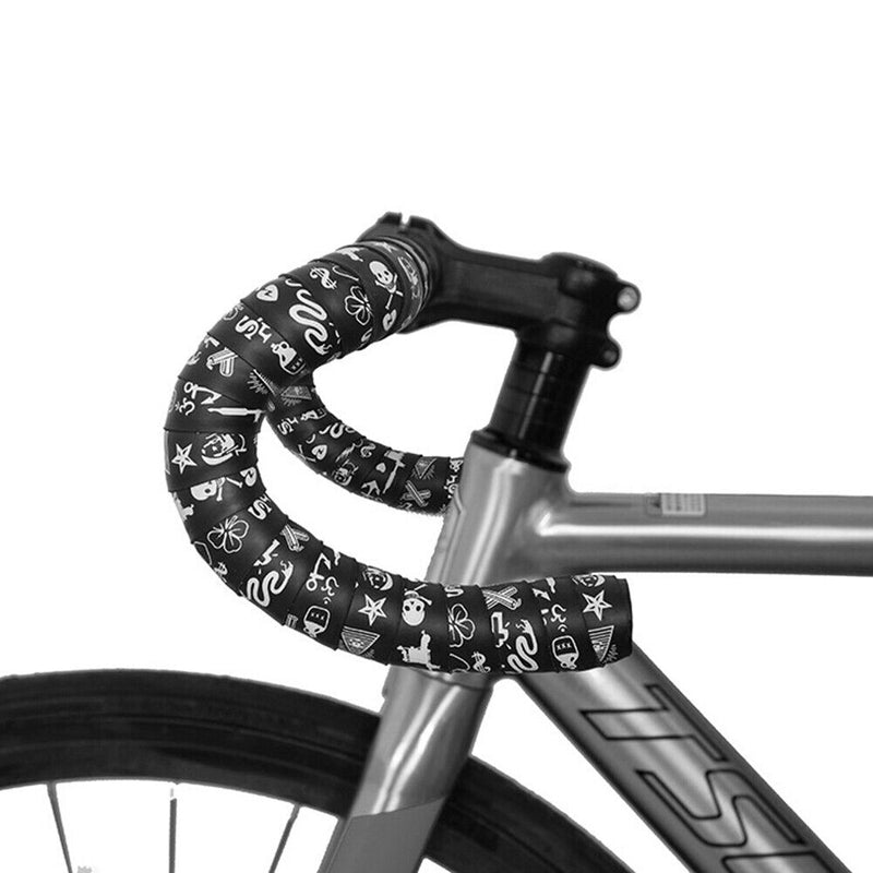 1 Pair Road Bike Shockproofing Handlebar Straps, Fluorescence Glow-in-The-Dark