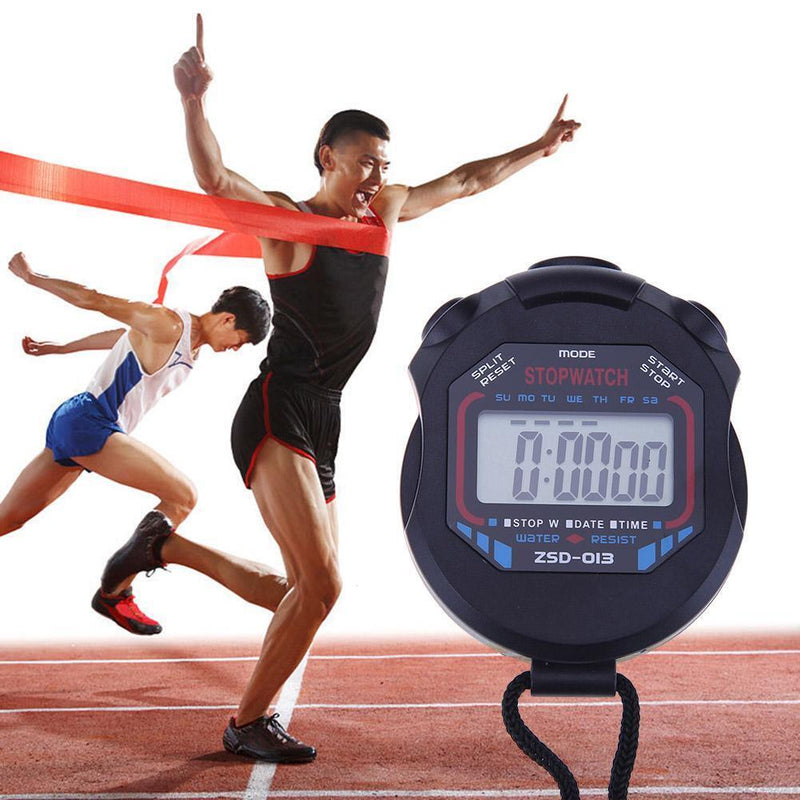 Electronic Stopwatch Digital LCD Chronograph Sports Stopwatch Timer Newly
