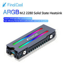 FinalCool M2 SSD Heat Sink NVMe 2280 Solid State Hard Disk Aura Sync ARGB Cooler