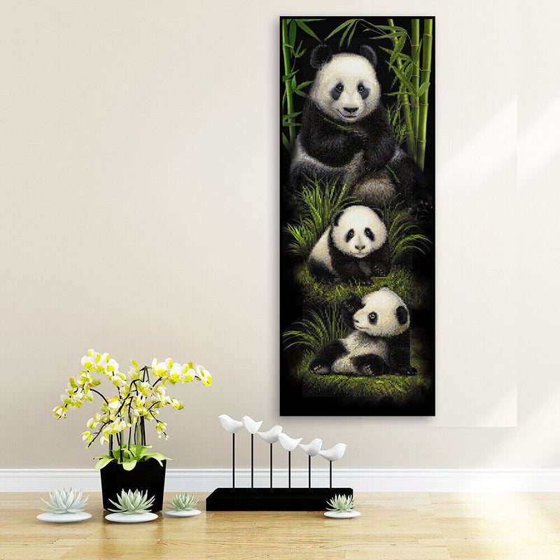 Panda 5D DIY Diamond Painting Rhinestone Full Round Drill for Room Decoration