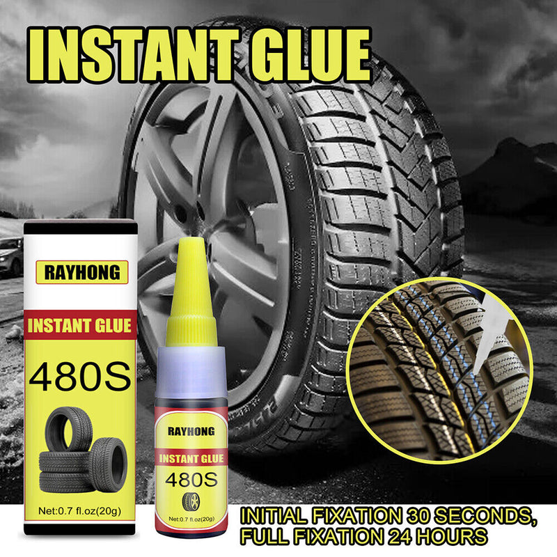 480S Auto Adhesives Tire Repair Black Glue Window Super Caulk Sealer Glue