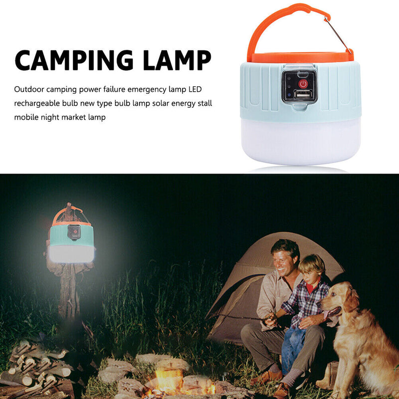 LED Camping Lights Waterproof Solar Outdoor Hiking Tent Lamp Emergency Lanterns