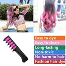 10 Hair Color Chalks Crayons Disposable Hair Dye Comb Temporary Hair Dyeing Too#