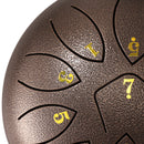 6"" 11-Note Steel Tongue Drum with Drumsticks Percussion Musical Instruments