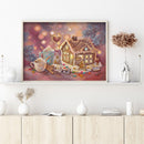 5D DIY Diamond Painting Dessert House Full Drill Rhinestone Mosaic Art Pict