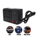 LED Display Car Inverter DC 12V to AC 220V 4 USB Power Converter Splitter Newly