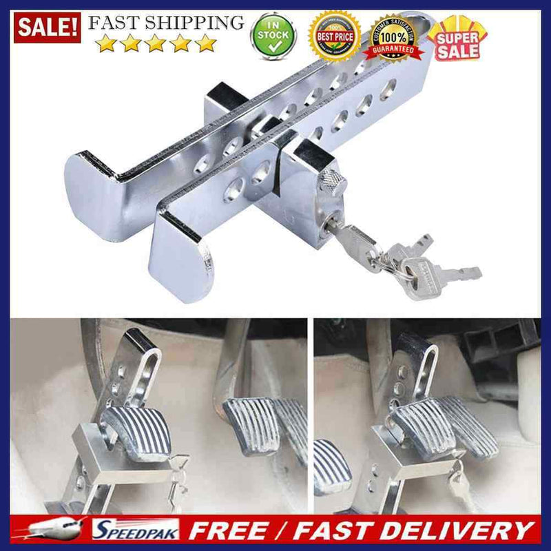 Auto Car Brake Clutch Pedal Lock Stainless Anti-Theft Strong Security