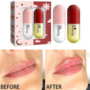 2x Instant Lip Plumper Capsule Glossy Lip Balm Long Lasting Moisturizer