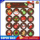 20pcs Christmas Gift Decorative Stickers Santa Claus Self-adhesive Labels