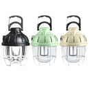 Retro Camping Light Portable Multi-function Rechargeable Camp Lamp (Black)