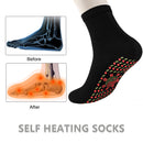 Heating Socks Mugwort Wormwood Clearing Damp Foot Warm Massage (Black) Newly