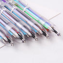 Multicolor Ballpoint Pen - 0.5mm 6 in 1 Retractable Pens for Office School
