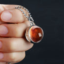 Solar System Fashion Double Side Planet Pendant Galaxy Necklace Glass Ball