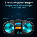 2in1 LED 2 Way Car Cigarette Lighter Socket Splitter Dual USB Charger Adapter