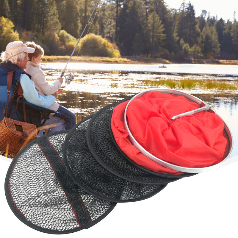 Aluminum Fishing Net Cage Foldable Floating Wire Fish Basket (30cmx2m) Newly
