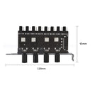 CPU PC Case 8 Channels Cooling Fan HUB Chassis 4 Knob Radiator Speed Controller