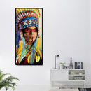 Lady 5D DIY Full Round Diamond Painting Rhinestone Cross Stitch for Modern