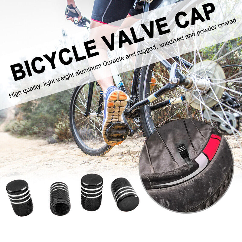 4pcs/set Aluminum Alloy Bicycle Tires Valves Caps Waterproof Air Tyres Nozzle Co
